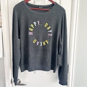 New with tag! Wildfox baggy beach jumper happy days ahead XL